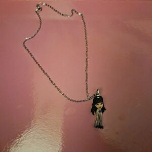 Stylish Silver Necklace with Character Pendant